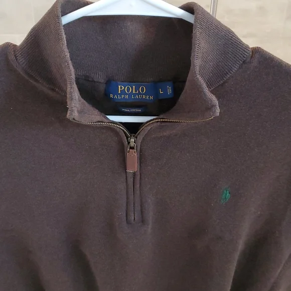 Polo Sweater Vneck Zip-up Vest - Picture 2 of 3